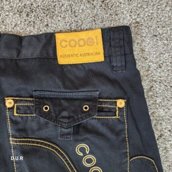 Vintage Coogi World Outfit Shirt XXXL Shorts 36W Black Gold Y2K Hip Hop Athletic - Picture 9 of 14